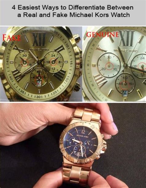 michael kors watch fake vs original|Michael Kors Watch authenticity check.